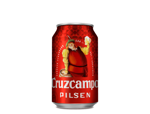 Lata cerveza Cruzcampo
