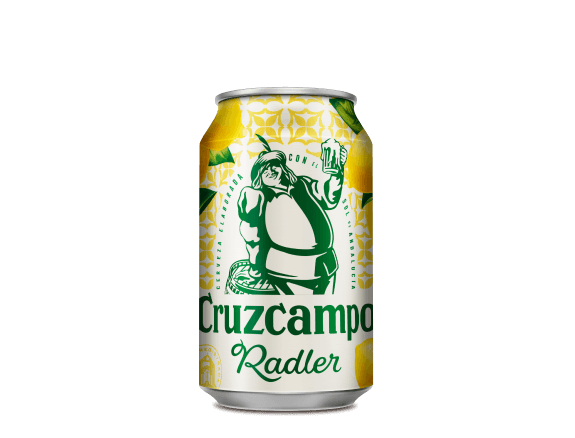 Lata cerveza Cruzcampo Radler